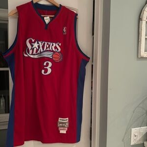 Allen Iverson #3 Sixers Hardwood Classics Mitchell & Ness Jersey BNWT XXL 56